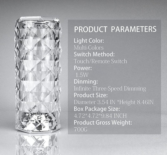 Galaxy™  Diamond Crystal Lamp